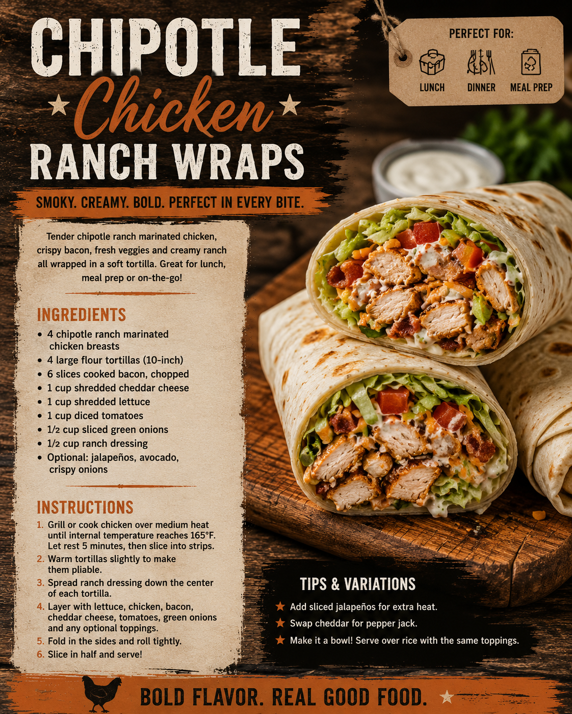 Chicken Breasts- Chipotle Ranch