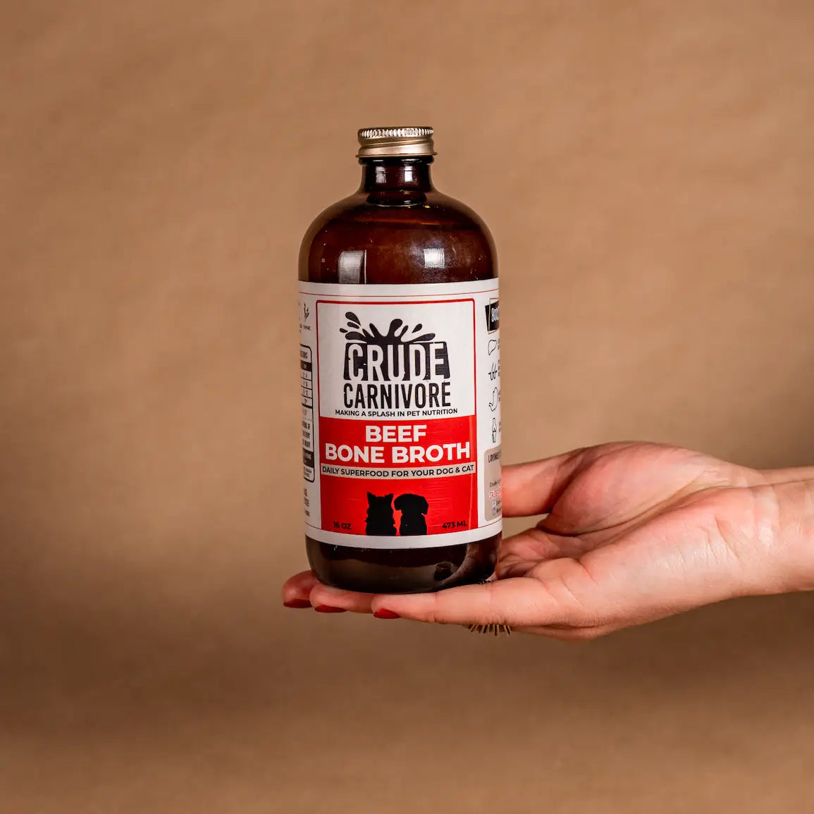 Crude Carnivore Bone Broth- Beef